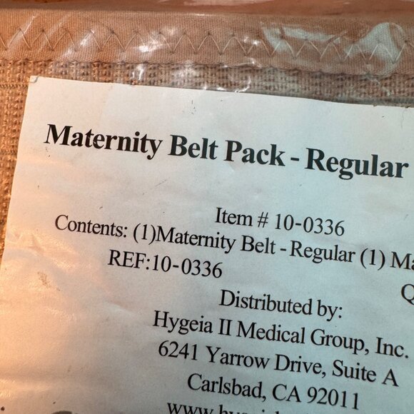 Pregnancy support safety brace band belt adjustable tan size XL New - Picture 9 of 10